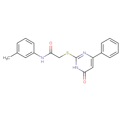 N-(3-methylphenyl)-2-[(6-oxo-4-phenyl-1,6-dihydro-2-pyrimidinyl)sulfanyl]acetamide