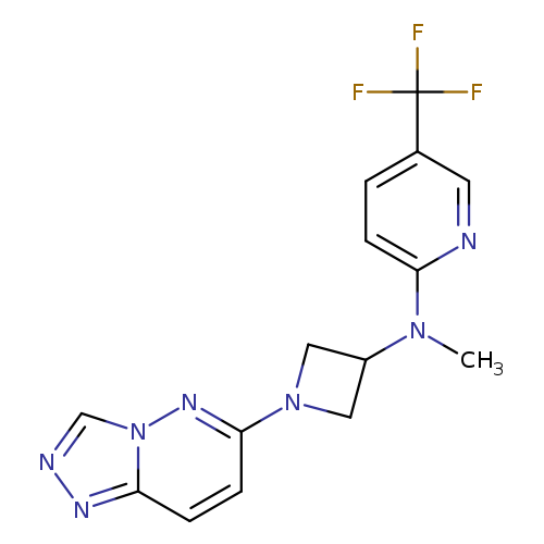 N-methyl-N-(1-{[1,2,4]triazolo[4,3-b]pyridazin-6-yl}azetidin-3-yl)-5-(trifluoromethyl)pyridin-2-amine