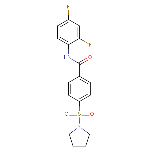 N-(2,4-difluorophenyl)-4-(pyrrolidine-1-sulfonyl)benzamide