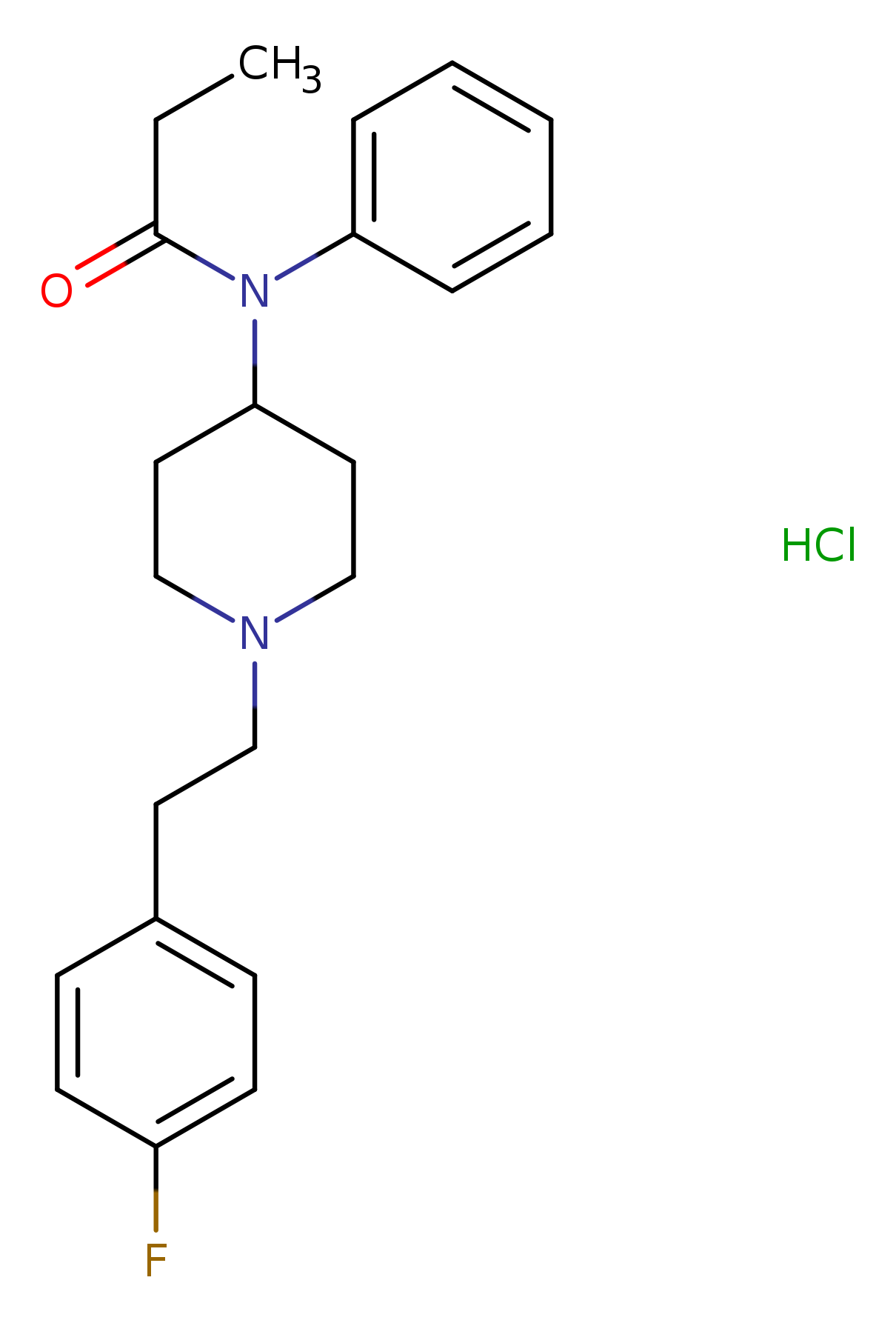 N-[1-[2-(4-fluorophenyl)ethyl]-4-piperidinyl]-N-phenyl-propanamide,monohydrochloride