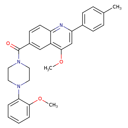4-methoxy-6-[4-(2-methoxyphenyl)piperazine-1-carbonyl]-2-(4-methylphenyl)quinoline