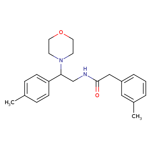 2-(3-methylphenyl)-N-[2-(4-methylphenyl)-2-(morpholin-4-yl)ethyl]acetamide