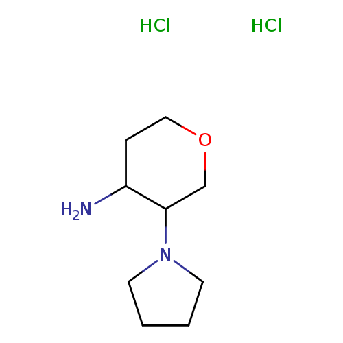 3-(Pyrrolidin-1-yl)oxan-4-amine dihydrochloride
