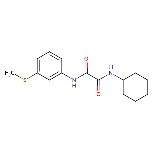 N'-cyclohexyl-N-[3-(methylsulfanyl)phenyl]ethanediamide