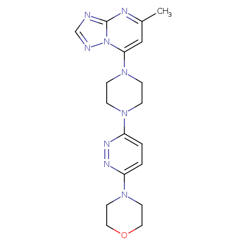 4-[6-(4-{5-methyl-[1,2,4]triazolo[1,5-a]pyrimidin-7-yl}piperazin-1-yl)pyridazin-3-yl]morpholine