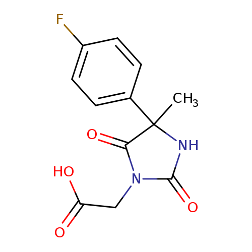 2-(4-(4-Fluorophenyl)-4-methyl-2,5-dioxoimidazolidin-1-yl)acetic acid