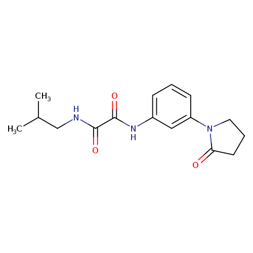 N-(2-methylpropyl)-N'-[3-(2-oxopyrrolidin-1-yl)phenyl]ethanediamide
