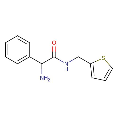 2-amino-2-phenyl-N-[(thiophen-2-yl)methyl]acetamide