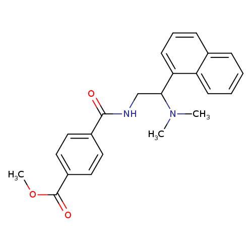 methyl 4-{[2-(dimethylamino)-2-(naphthalen-1-yl)ethyl]carbamoyl}benzoate