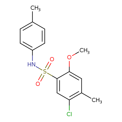 5-chloro-2-methoxy-4-methyl-N-(4-methylphenyl)benzene-1-sulfonamide