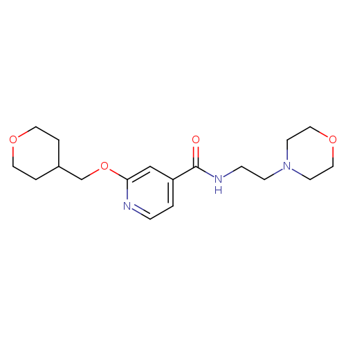 N-[2-(morpholin-4-yl)ethyl]-2-[(oxan-4-yl)methoxy]pyridine-4-carboxamide