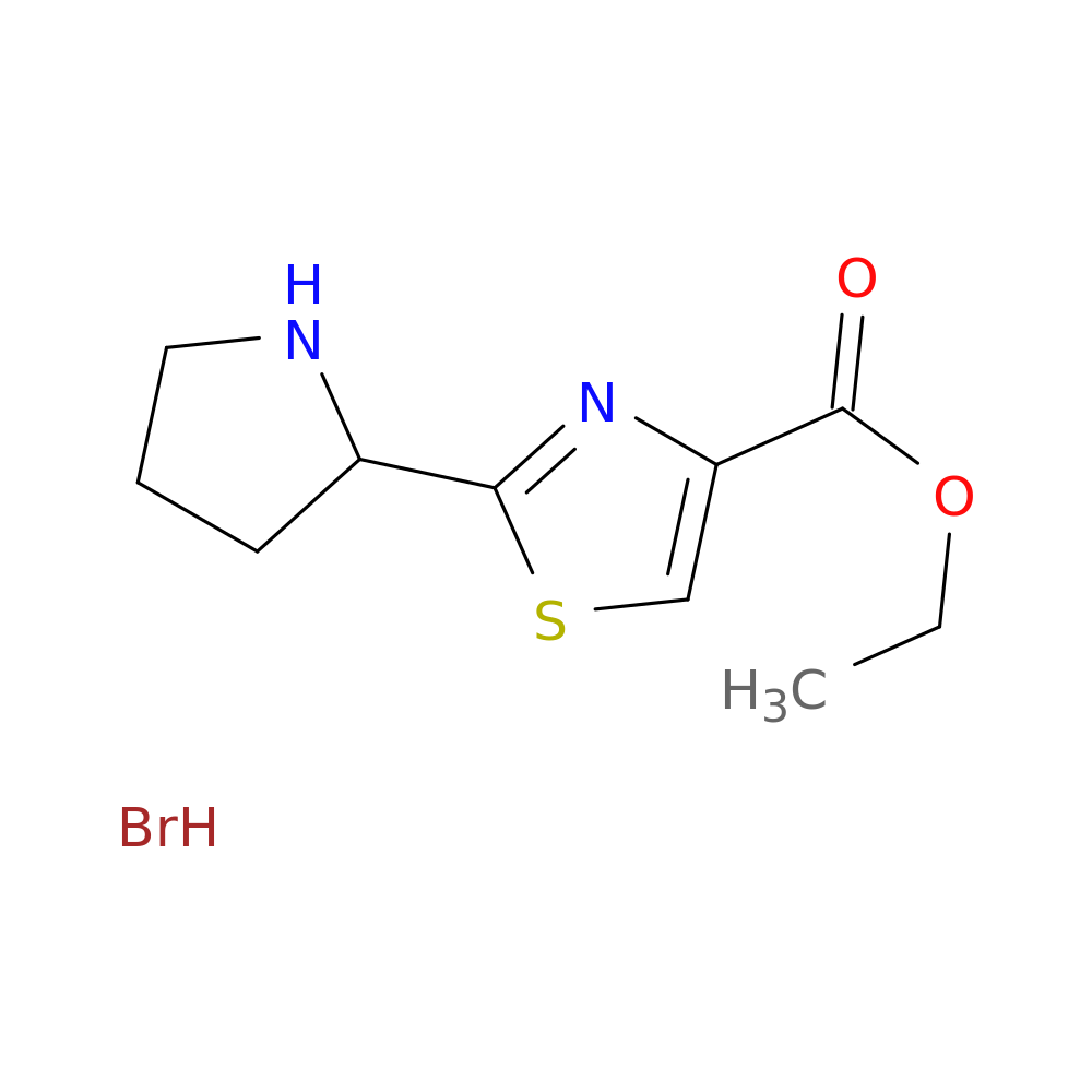 ethyl 2-(pyrrolidin-2-yl)-1,3-thiazole-4-carboxylate hydrobromide