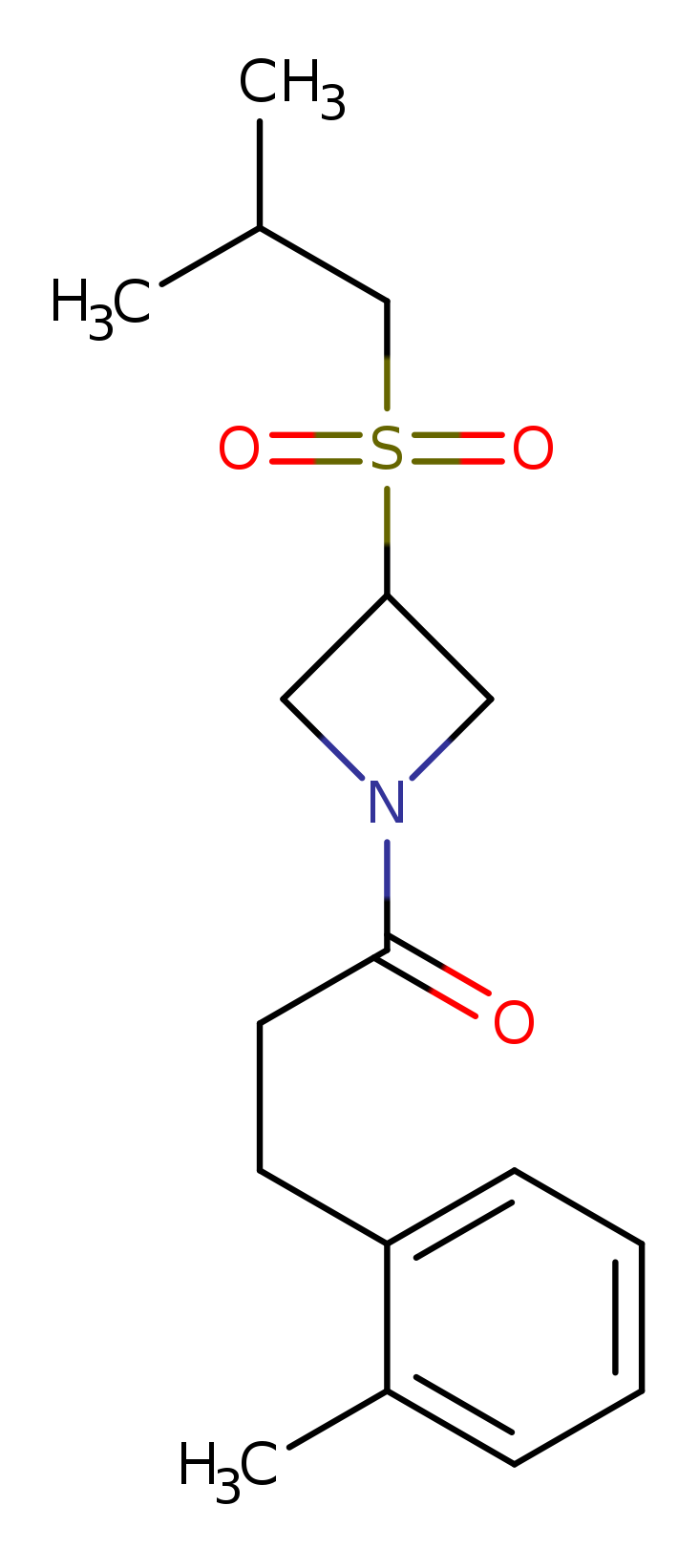 3-(2-methylphenyl)-1-[3-(2-methylpropanesulfonyl)azetidin-1-yl]propan-1-one