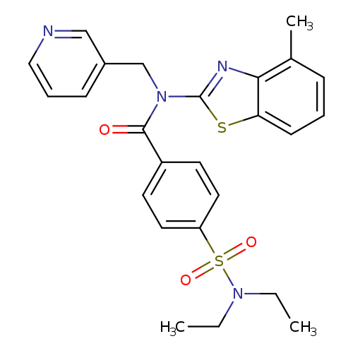 4-(diethylsulfamoyl)-N-(4-methyl-1,3-benzothiazol-2-yl)-N-[(pyridin-3-yl)methyl]benzamide