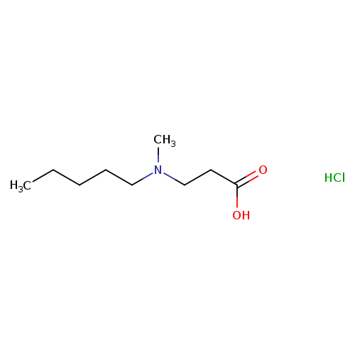 b-Alanine, N-methyl-N-pentyl-, hydrochloride