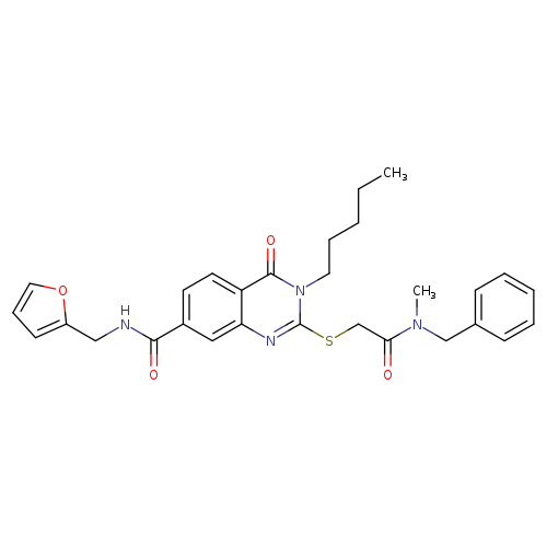2-({[benzyl(methyl)carbamoyl]methyl}sulfanyl)-N-[(furan-2-yl)methyl]-4-oxo-3-pentyl-3,4-dihydroquinazoline-7-carboxamide