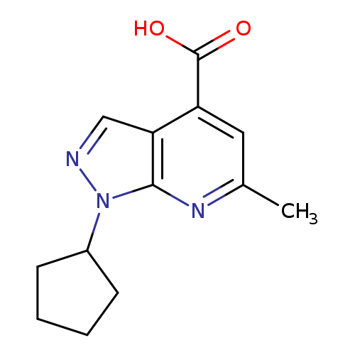 1-cyclopentyl-6-methyl-1H-pyrazolo[3,4-b]pyridine-4-carboxylic acid