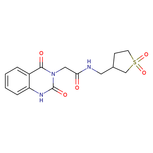 2-(2,4-dioxo-1,2,3,4-tetrahydroquinazolin-3-yl)-N-[(1,1-dioxo-1lambda6-thiolan-3-yl)methyl]acetamide
