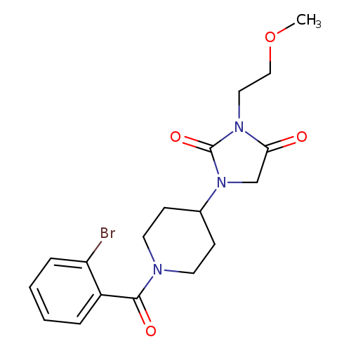 1-[1-(2-bromobenzoyl)piperidin-4-yl]-3-(2-methoxyethyl)imidazolidine-2,4-dione