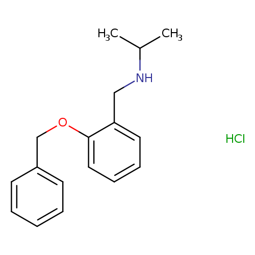 {[2-(benzyloxy)phenyl]methyl}(propan-2-yl)amine hydrochloride
