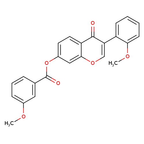 3-(2-methoxyphenyl)-4-oxo-4H-chromen-7-yl 3-methoxybenzoate