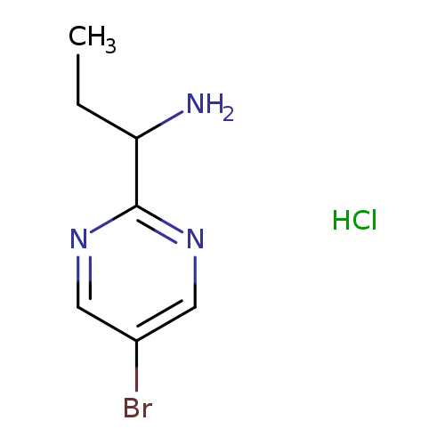1-(5-bromopyrimidin-2-yl)propan-1-aminehydrochloride