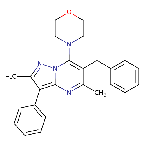 4-{6-benzyl-2,5-dimethyl-3-phenylpyrazolo[1,5-a]pyrimidin-7-yl}morpholine