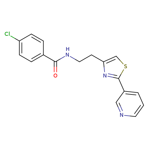 4-chloro-N-{2-[2-(pyridin-3-yl)-1,3-thiazol-4-yl]ethyl}benzamide