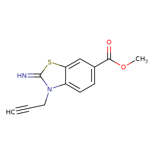 methyl 2-imino-3-(prop-2-yn-1-yl)-2,3-dihydrobenzo[d]thiazole-6-carboxylate