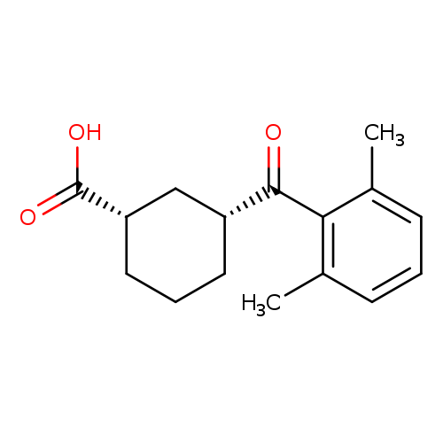 cis-3-(2,6-Dimethylbenzoyl)cyclohexane-1-carboxylic acid