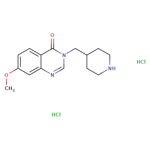 "7-methoxy-3-[(piperidin-4-yl)methyl]-3,4-dihydroquinazolin-4-one dihydrochloride"