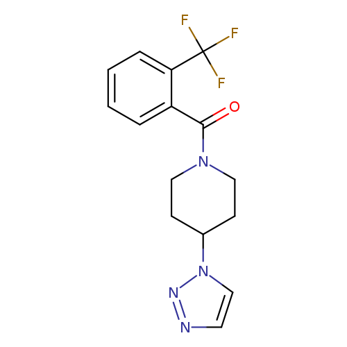 4-(1H-1,2,3-triazol-1-yl)-1-[2-(trifluoromethyl)benzoyl]piperidine