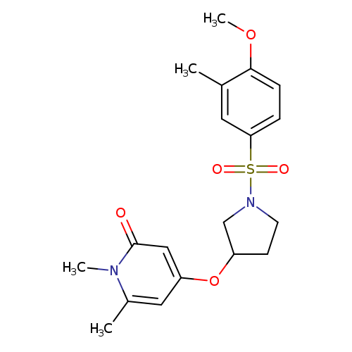 4-{[1-(4-methoxy-3-methylbenzenesulfonyl)pyrrolidin-3-yl]oxy}-1,6-dimethyl-1,2-dihydropyridin-2-one