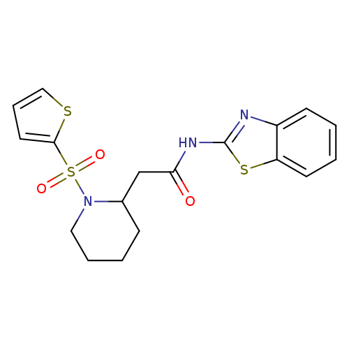 N-(1,3-benzothiazol-2-yl)-2-[1-(thiophene-2-sulfonyl)piperidin-2-yl]acetamide