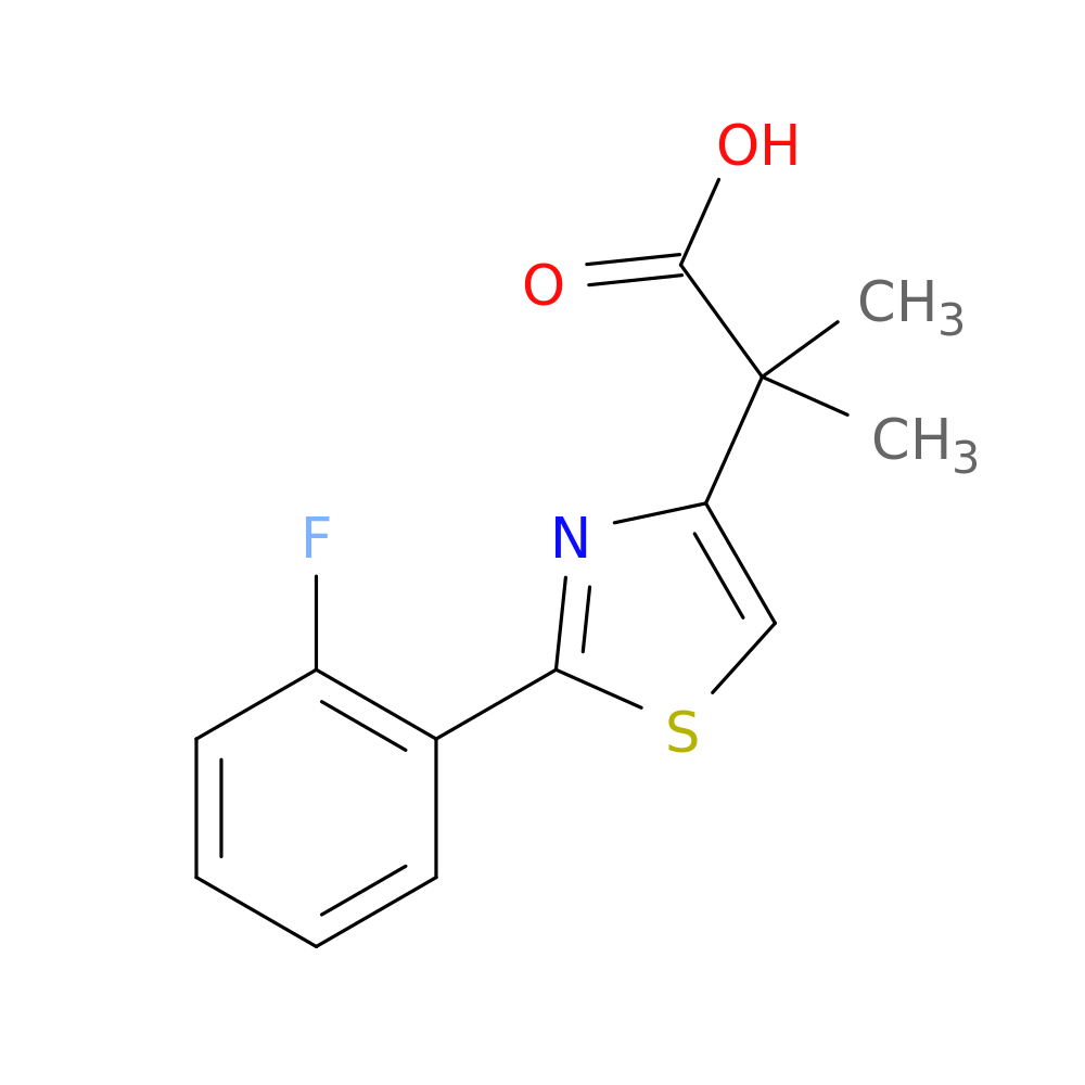 2-[2-(2-Fluorophenyl)-1,3-thiazol-4-yl]-2-methylpropanoic acid