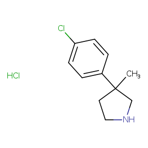 3-(4-chlorophenyl)-3-methylpyrrolidine hydrochloride