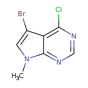 7H-Pyrrolo[2,3-d]pyrimidine, 5-bromo-4-chloro-7-methyl-