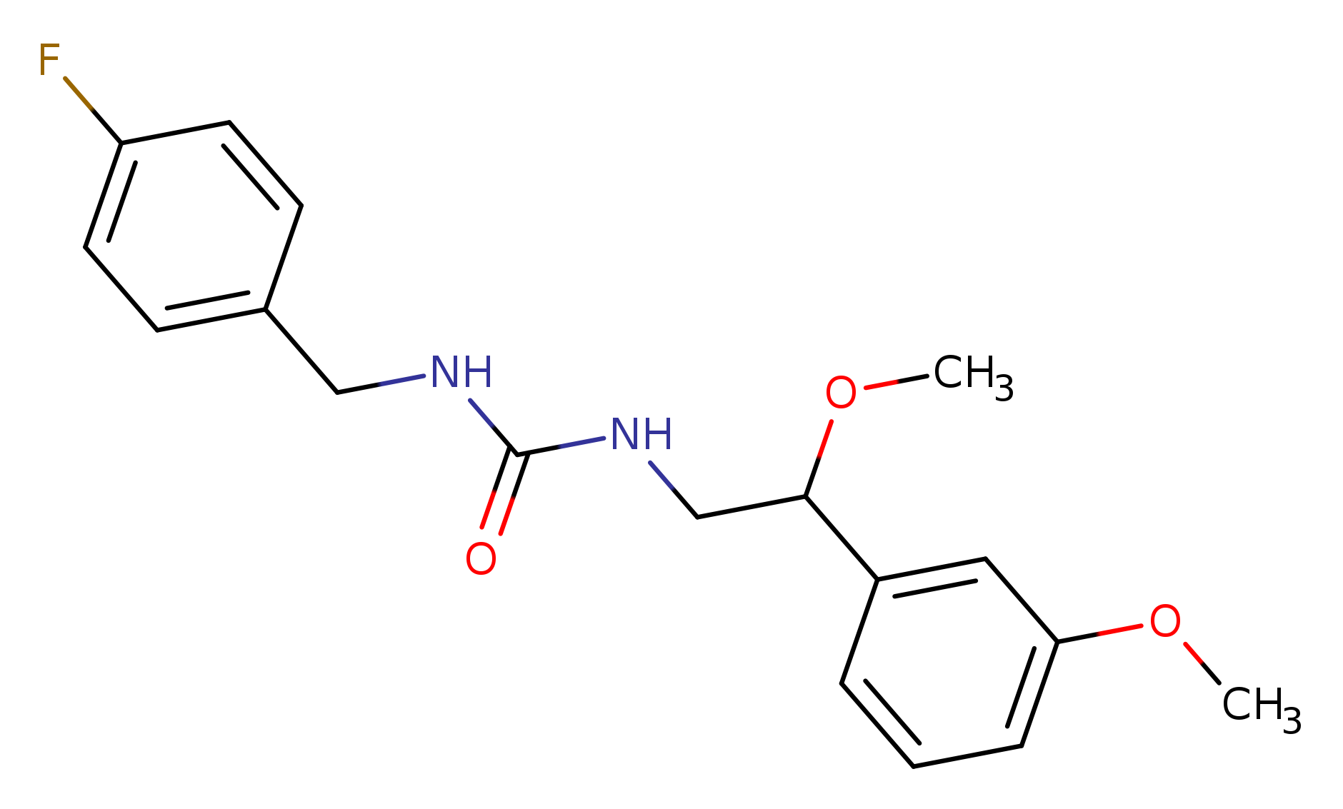 1-[(4-fluorophenyl)methyl]-3-[2-methoxy-2-(3-methoxyphenyl)ethyl]urea