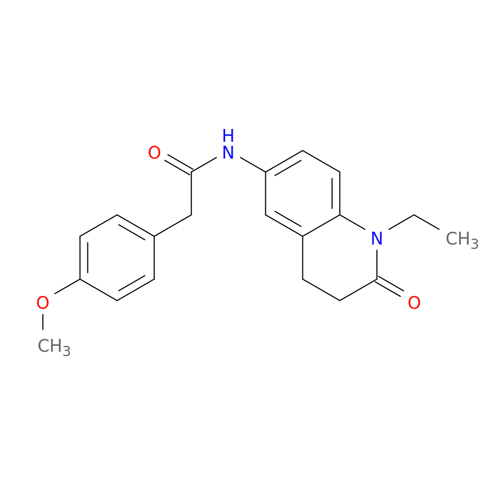 N-(1-ethyl-2-oxo-1,2,3,4-tetrahydroquinolin-6-yl)-2-(4-methoxyphenyl)acetamide