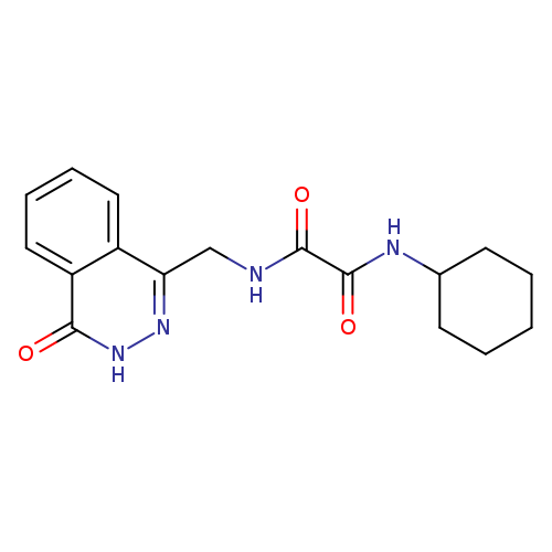 N'-cyclohexyl-N-[(4-oxo-3,4-dihydrophthalazin-1-yl)methyl]ethanediamide
