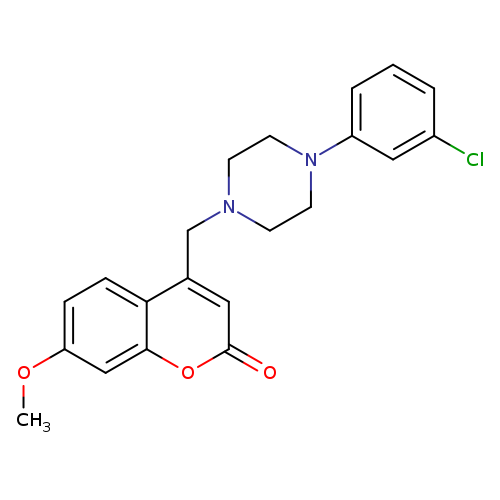 4-{[4-(3-chlorophenyl)piperazin-1-yl]methyl}-7-methoxy-2H-chromen-2-one