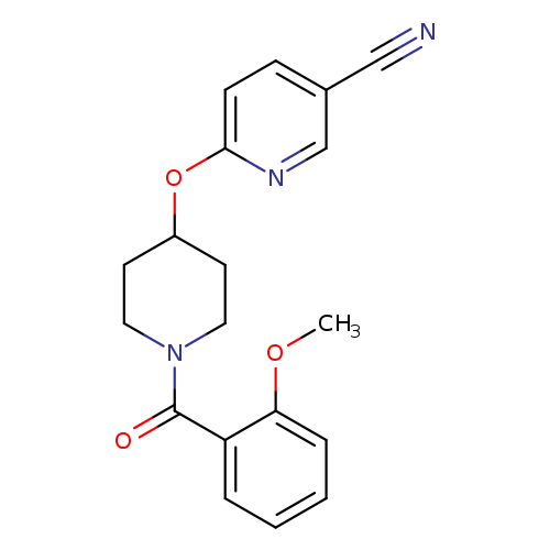 6-{[1-(2-methoxybenzoyl)piperidin-4-yl]oxy}pyridine-3-carbonitrile