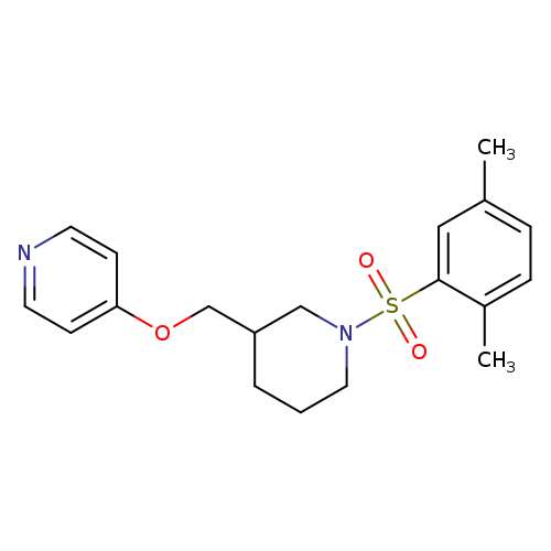 4-{[1-(2,5-dimethylbenzenesulfonyl)piperidin-3-yl]methoxy}pyridine