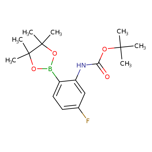 tert-butyl5-fluoro-2-(4,4,5,5-tetramethyl-1,3,2-dioxaborolan-2-yl)phenylcarbamate