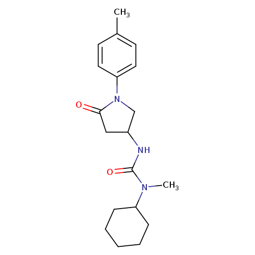 1-cyclohexyl-1-methyl-3-[1-(4-methylphenyl)-5-oxopyrrolidin-3-yl]urea