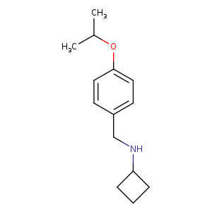 N-([4-(Propan-2-yloxy)phenyl]methyl)cyclobutanamine