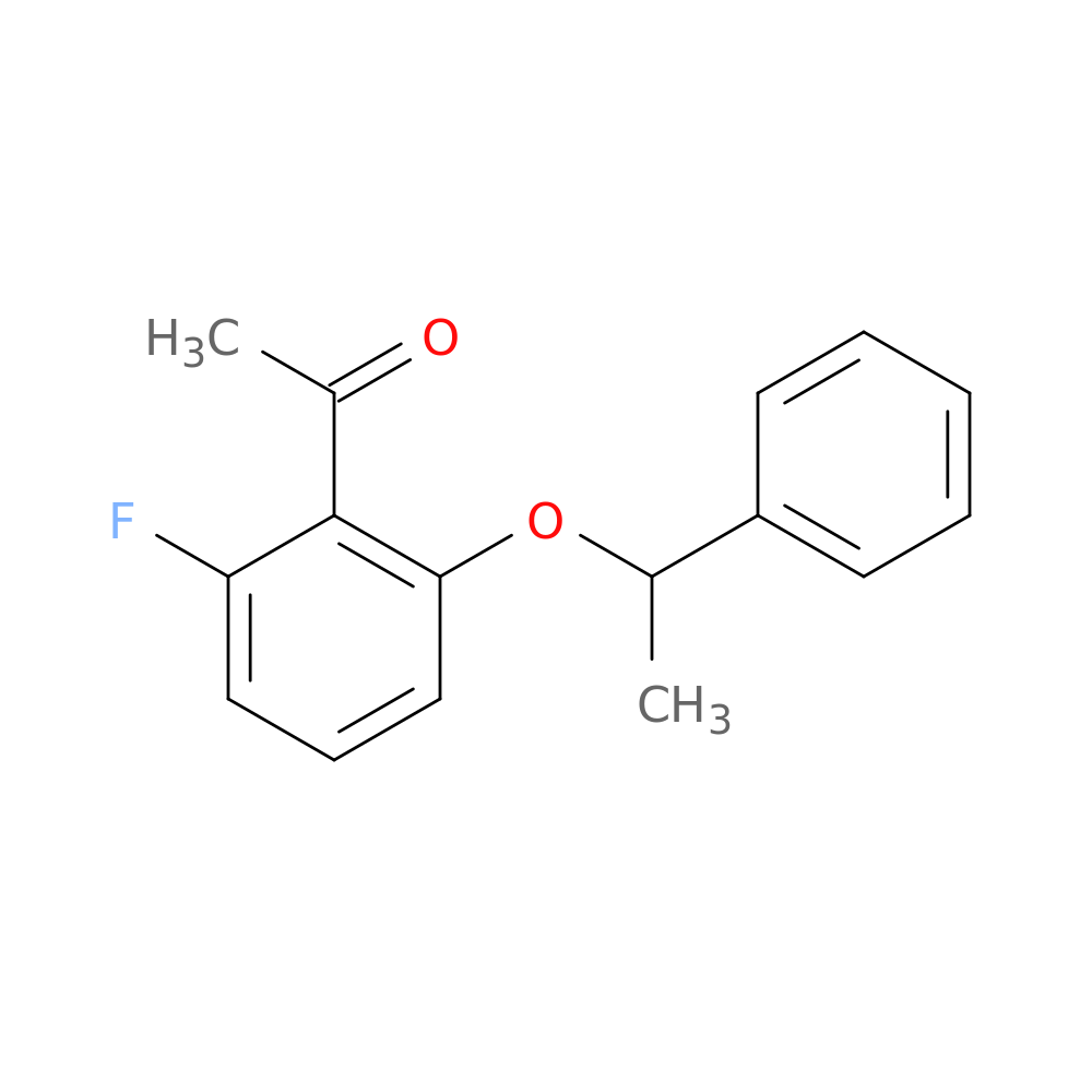 1-[2-fluoro-6-(1-phenylethoxy)phenyl]ethan-1-one