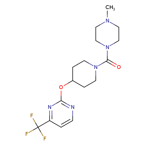 2-{[1-(4-methylpiperazine-1-carbonyl)piperidin-4-yl]oxy}-4-(trifluoromethyl)pyrimidine