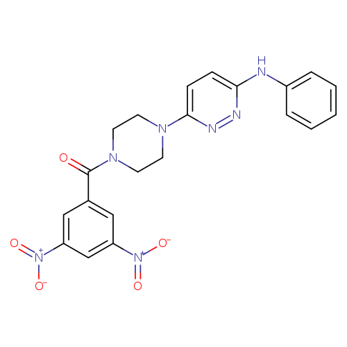 6-[4-(3,5-dinitrobenzoyl)piperazin-1-yl]-N-phenylpyridazin-3-amine