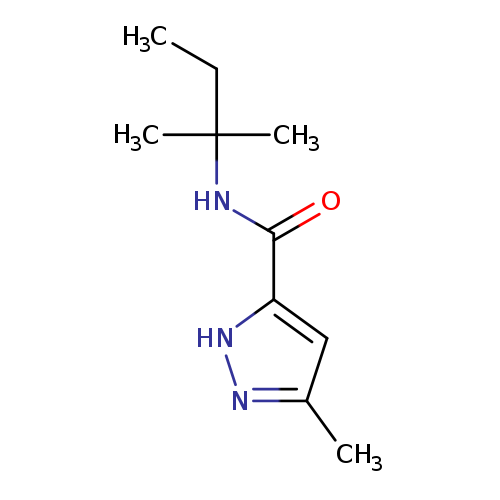 5-methyl-N-(2-methylbutan-2-yl)-1H-pyrazole-3-carboxamide